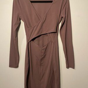 Lululemon Raisin Long Sleeve Two Way Dress